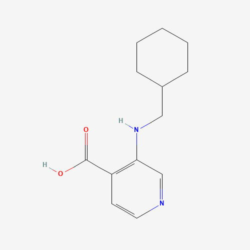 3-(cyclohexylmethylamino)pyridine-4-carboxylic acid (CAS: 1461602-16-3) - Chemical Structure and Molecular Formula 