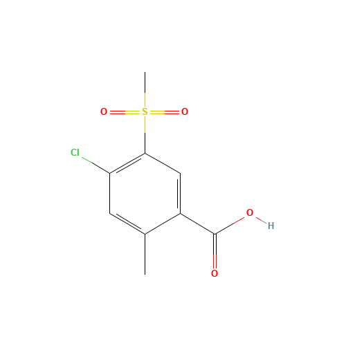 4-chloro-2-methyl-5-methylsulfonylbenzoic acid (CAS: 176309-00-5) - Related Chemical Product