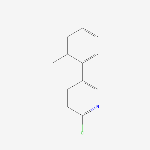 2-chloro-5-(2-methylphenyl)pyridine (CAS: 41216-07-3) - Chemical Structure and Molecular Formula 