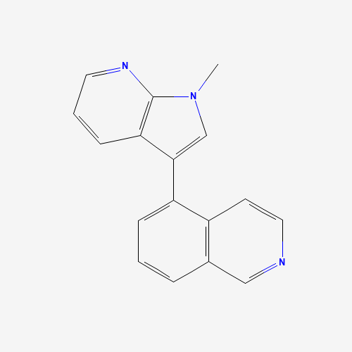 5-(1-methylpyrrolo[2,3-b]pyridin-3-yl)isoquinoline (CAS: 1391088-73-5) - Chemical Structure and Molecular Formula 