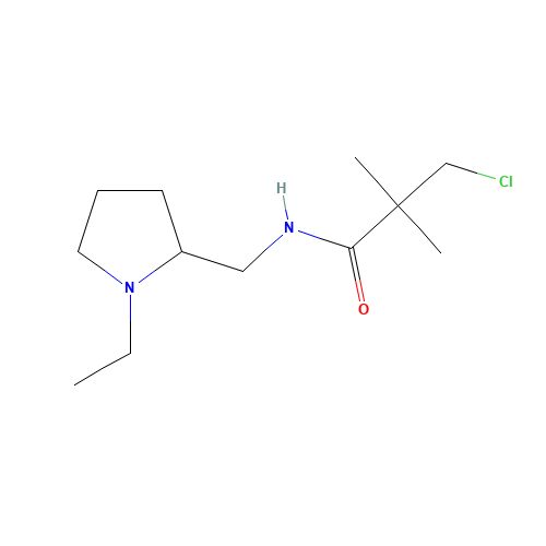 3-chloro-N-[(1-ethylpyrrolidin-2-yl)methyl]-2,2-dimethylpropanamide (CAS: 243963-39-5) - Related Chemical Product
