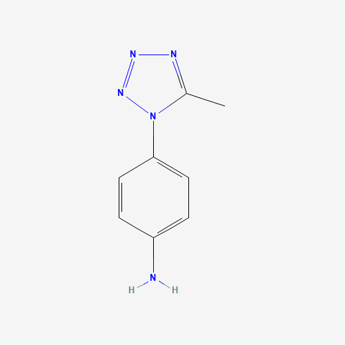 4-(5-methyltetrazol-1-yl)aniline (CAS: 64170-55-4) - Chemical Structure and Molecular Formula 
