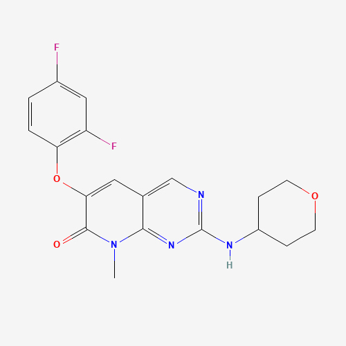 6-(2,4-difluorophenoxy)-8-methyl-2-(oxan-4-ylamino)pyrido[2,3-d]pyrimidin-7-one (CAS: 449811-92-1) - Related Chemical Product