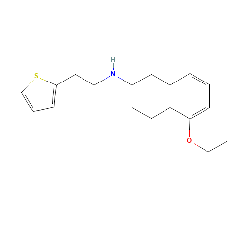 5-propan-2-yloxy-N-(2-thiophen-2-ylethyl)-1,2,3,4-tetrahydronaphthalen-2-amine (CAS: 1268620-99-0) - Related Chemical Product
