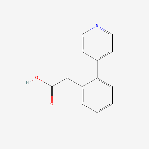 2-(2-pyridin-4-ylphenyl)acetic acid (CAS: 887566-89-4) - Chemical Structure and Molecular Formula 