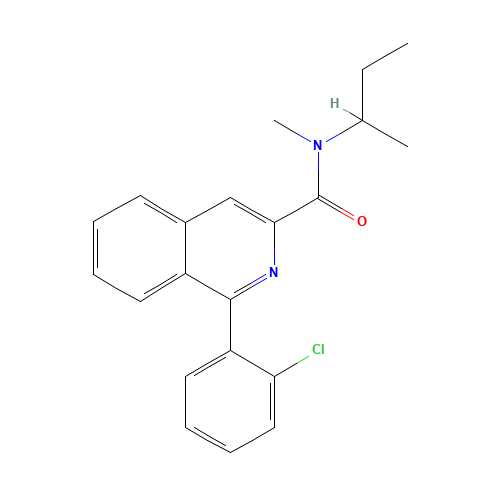 N-butan-2-yl-1-(2-chlorophenyl)-N-methylisoquinoline-3-carboxamide (CAS: 85532-75-8) - Related Chemical Product