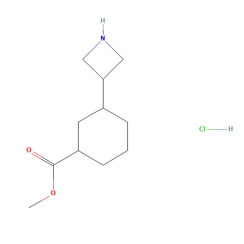methyl 3-(azetidin-3-yl)cyclohexane-1-carboxylate;hydrochloride (CAS: 1203681-74-6) - Chemical Structure and Molecular Formula 