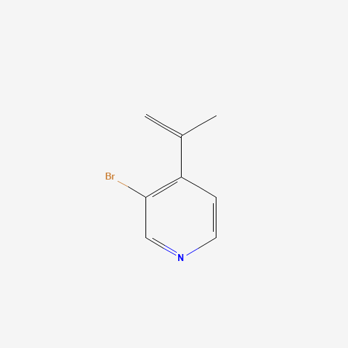 3-bromo-4-prop-1-en-2-ylpyridine (CAS: 1357094-97-3) - Chemical Structure and Molecular Formula 