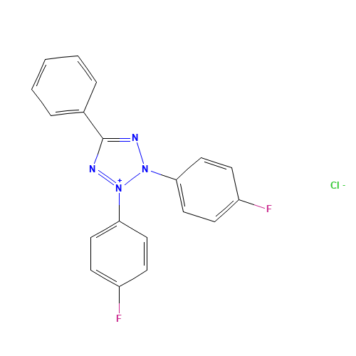 2,3-bis(4-fluorophenyl)-5-phenyltetrazol-2-ium;chloride (CAS: 135788-09-9) - Related Chemical Product