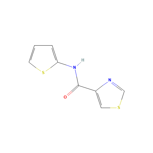 N-thiophen-2-yl-1,3-thiazole-4-carboxamide (CAS: 26774-18-5) - Chemical Structure and Molecular Formula 