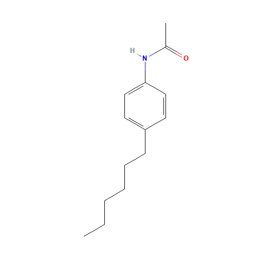 N-(4-hexylphenyl)acetamide (CAS: 20330-59-0) - Chemical Structure and Molecular Formula 