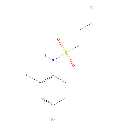 N-(4-bromo-2-fluorophenyl)-3-chloropropane-1-sulfonamide (CAS: 749929-65-5) - Related Chemical Product