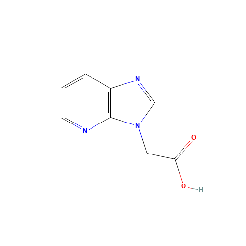 2-imidazo[4,5-b]pyridin-3-ylacetic acid (CAS: 942204-58-2) - Chemical Structure and Molecular Formula 