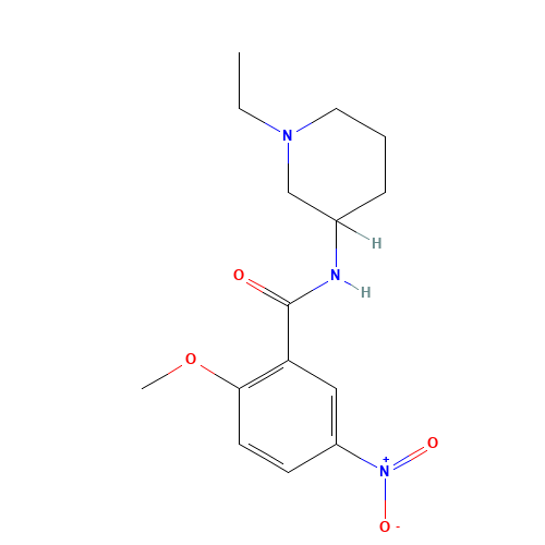 N-(1-ethylpiperidin-3-yl)-2-methoxy-5-nitrobenzamide (CAS: 4840-67-9) - Related Chemical Product