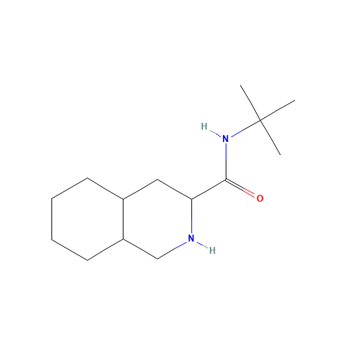 N-tert-butyl-1,2,3,4,4a,5,6,7,8,8a-decahydroisoquinoline-3-carboxamide (CAS: 168899-60-3) - Related Chemical Product