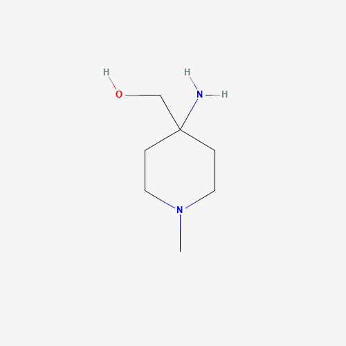 (4-amino-1-methylpiperidin-4-yl)methanol (CAS: 138300-80-8) - Chemical Structure and Molecular Formula 