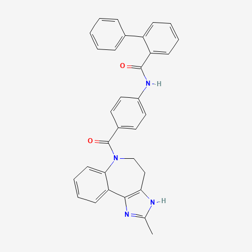 N-[4-(2-methyl-4,5-dihydro-3H-imidazo[4,5-d][1]benzazepine-6-carbonyl)phenyl]-2-phenylbenzamide (CAS: 210101-16-9) - Related Chemical Product