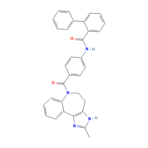 N-[4-(2-methyl-4,5-dihydro-3H-imidazo[4,5-d][1]benzazepine-6-carbonyl)phenyl]-2-phenylbenzamide (CAS: 210101-16-9) - Related Chemical Product