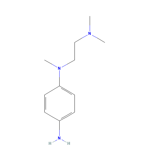 4-N-[2-(dimethylamino)ethyl]-4-N-methylbenzene-1,4-diamine (CAS: 223785-93-1) - Chemical Structure and Molecular Formula 