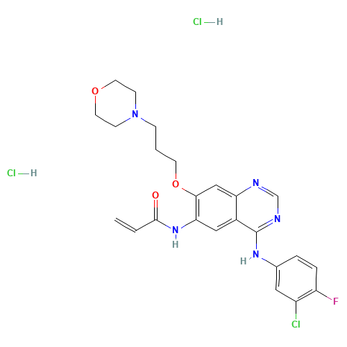 N-[4-(3-chloro-4-fluoroanilino)-7-(3-morpholin-4-ylpropoxy)quinazolin-6-yl]prop-2-enamide;dihydrochloride (CAS: 289499-45-2) - Related Chemical Product