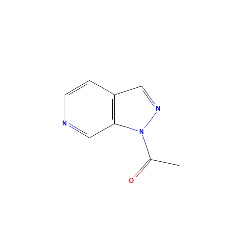 1-pyrazolo[3,4-c]pyridin-1-ylethanone (CAS: 52090-67-2) - Chemical Structure and Molecular Formula 