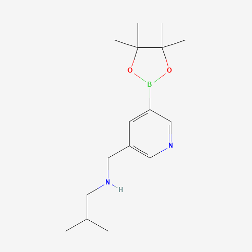 2-methyl-N-[[5-(4,4,5,5-tetramethyl-1,3,2-dioxaborolan-2-yl)pyridin-3-yl]methyl]propan-1-amine (CAS: 919347-20-9) - Related Chemical Product