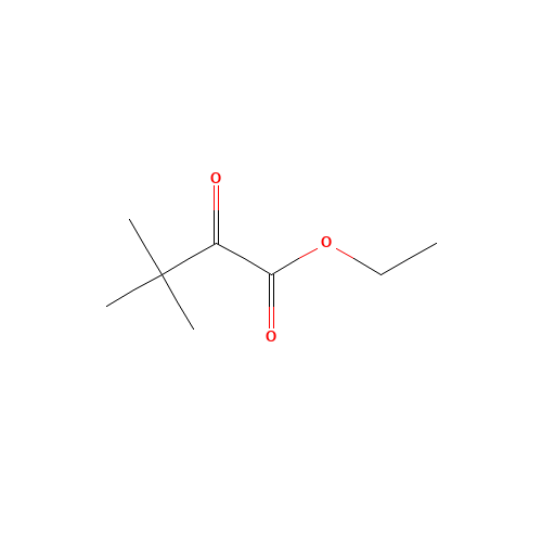 ethyl 3,3-dimethyl-2-oxobutanoate (CAS: 5333-74-4) - Chemical Structure and Molecular Formula 