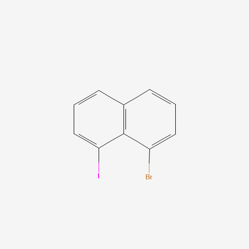 1-bromo-8-iodonaphthalene (CAS: 4044-58-0) - Chemical Structure and Molecular Formula 