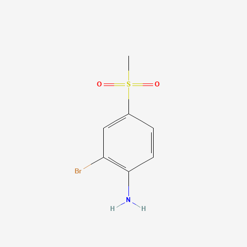 2-bromo-4-methylsulfonylaniline (CAS: 57946-90-4) - Chemical Structure and Molecular Formula 