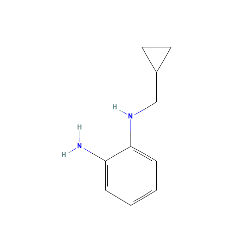 2-N-(cyclopropylmethyl)benzene-1,2-diamine (CAS: 1012884-24-0) - Chemical Structure and Molecular Formula 