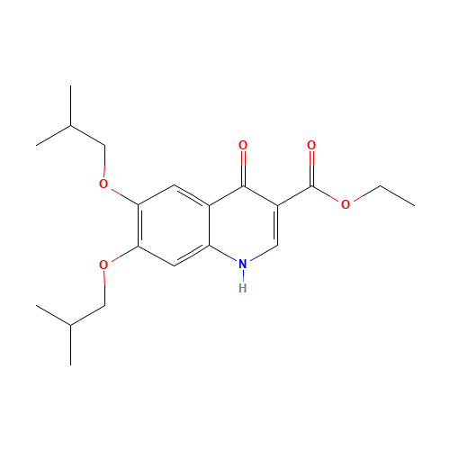 ethyl 6,7-bis(2-methylpropoxy)-4-oxo-1H-quinoline-3-carboxylate (CAS: 5486-03-3) - Related Chemical Product