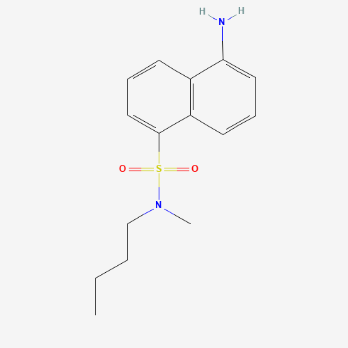 5-amino-N-butyl-N-methylnaphthalene-1-sulfonamide (CAS: 179955-57-8) - Chemical Structure and Molecular Formula 