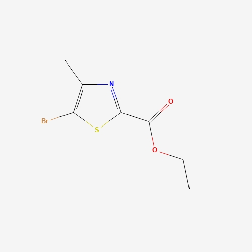 ethyl 5-bromo-4-methyl-1,3-thiazole-2-carboxylate (CAS: 79247-80-6) - Chemical Structure and Molecular Formula 