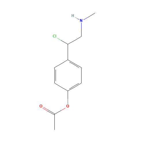 [4-[1-chloro-2-(methylamino)ethyl]phenyl] acetate (CAS: 136529-69-6) - Related Chemical Product