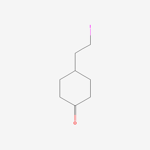 4-(2-iodoethyl)cyclohexan-1-one (CAS: 219945-60-5) - Chemical Structure and Molecular Formula 