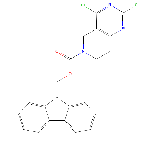 9H-fluoren-9-ylmethyl 2,4-dichloro-7,8-dihydro-5H-pyrido[4,3-d]pyrimidine-6-carboxylate (CAS: 903130-16-5) - Related Chemical Product