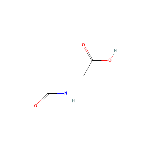 2-(2-methyl-4-oxoazetidin-2-yl)acetic acid (CAS: 70997-75-0) - Chemical Structure and Molecular Formula 
