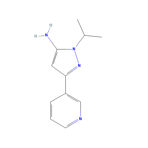 2-propan-2-yl-5-pyridin-3-ylpyrazol-3-amine (CAS: 91215-26-8) - Related Chemical Product