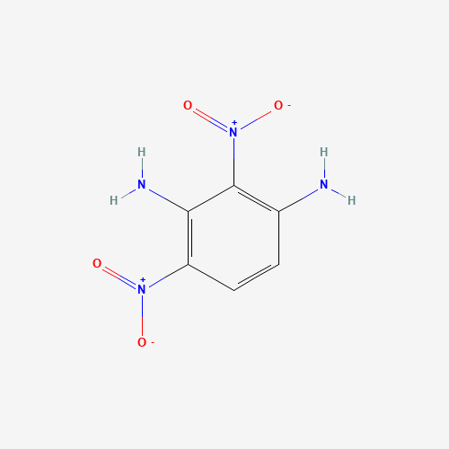 2,4-dinitrobenzene-1,3-diamine (CAS: 10199-87-8) - Chemical Structure and Molecular Formula 
