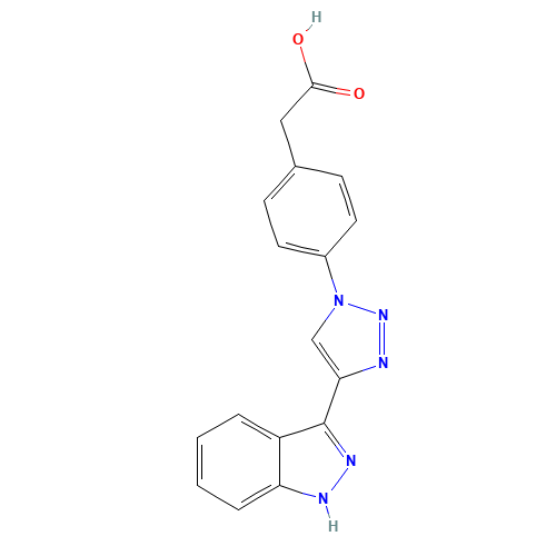 2-[4-[4-(1H-indazol-3-yl)triazol-1-yl]phenyl]acetic acid (CAS: 1383705-86-9) - Related Chemical Product