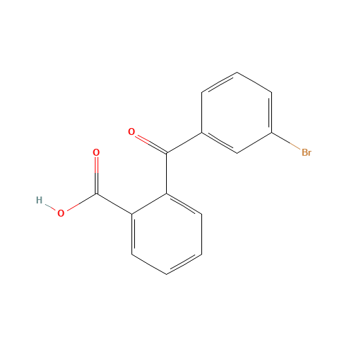 2-(3-bromobenzoyl)benzoic acid (CAS: 65565-11-9) - Chemical Structure and Molecular Formula 