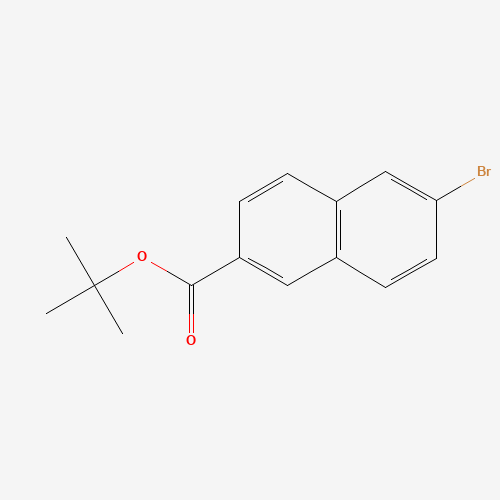 tert-butyl 6-bromonaphthalene-2-carboxylate (CAS: 1006899-73-5) - Chemical Structure and Molecular Formula 