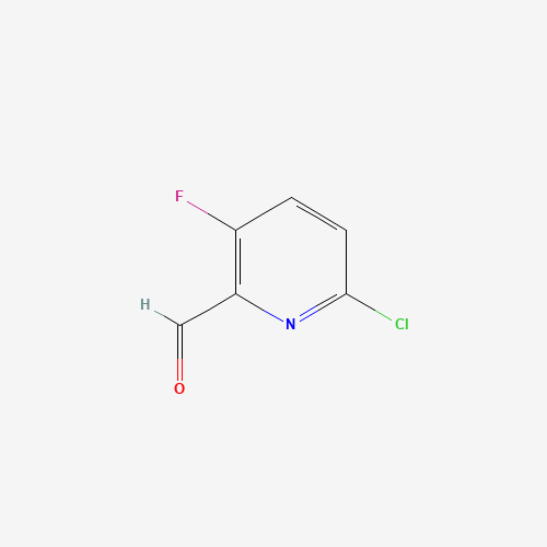 6-chloro-3-fluoropyridine-2-carbaldehyde (CAS: 884494-77-3) - Chemical Structure and Molecular Formula 