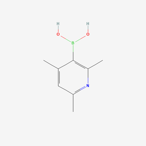 (2,4,6-trimethylpyridin-3-yl)boronic acid (CAS: 1029654-17-8) - Chemical Structure and Molecular Formula 