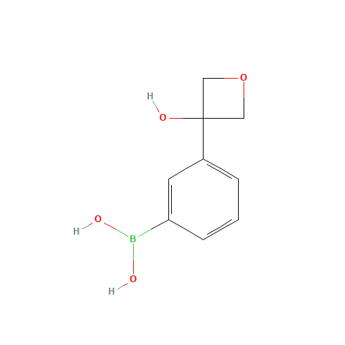[3-(3-hydroxyoxetan-3-yl)phenyl]boronic acid (CAS: 1403992-43-7) - Chemical Structure and Molecular Formula 