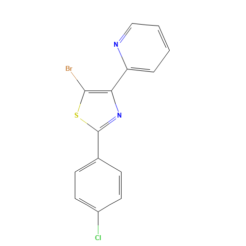 5-bromo-2-(4-chlorophenyl)-4-pyridin-2-yl-1,3-thiazole (CAS: 1352277-96-3) - Related Chemical Product