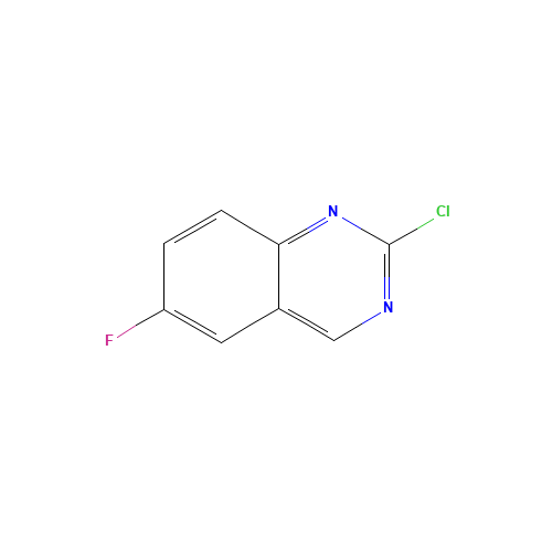 2-chloro-6-fluoroquinazoline (CAS: 113082-27-2) - Chemical Structure and Molecular Formula 