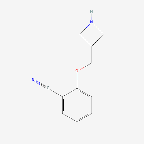 2-(azetidin-3-ylmethoxy)benzonitrile (CAS: 1332301-06-0) - Chemical Structure and Molecular Formula 