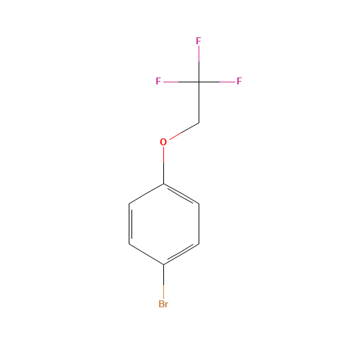 1-bromo-4-(2,2,2-trifluoroethoxy)benzene (CAS: 106854-77-7) - Chemical Structure and Molecular Formula 
