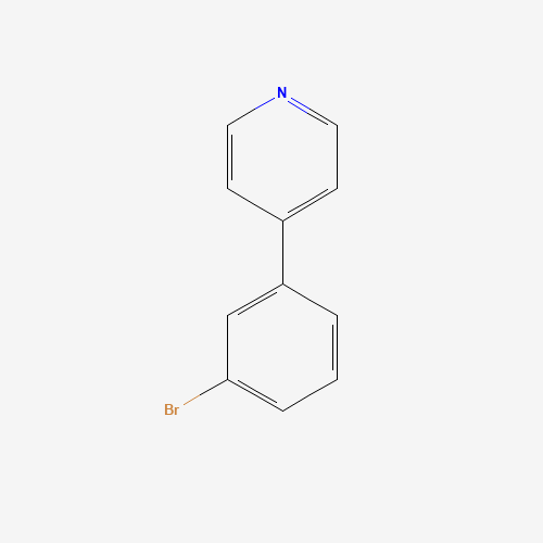 4-(3-bromophenyl)pyridine (CAS: 4373-72-2) - Chemical Structure and Molecular Formula 